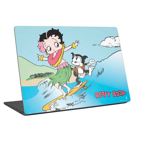 Betty Boop Surfing Universal Laptop 16.6in (13.4 x 9.7in) Skin